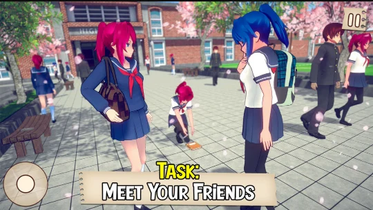 Anime School Girl Life 3D Sim Mod APK