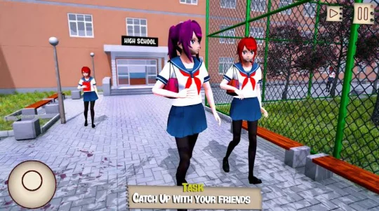 Anime School Girl Life 3D Sim Mod APK Unlimited 